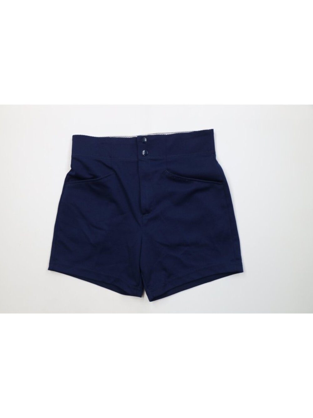 Vintage 70s 80s Bike Mens Medium Knit Baseball Coach Coaches Shorts Blue USA